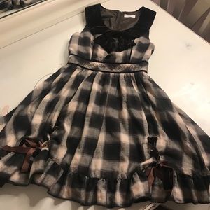 Liz Lisa Brown Plaid Onepiece Dress
